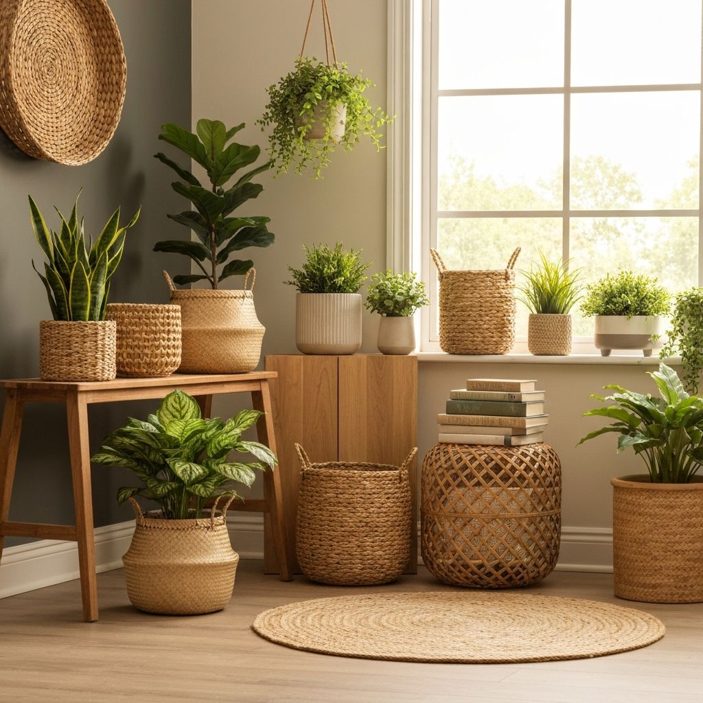 Botanical interior styling details