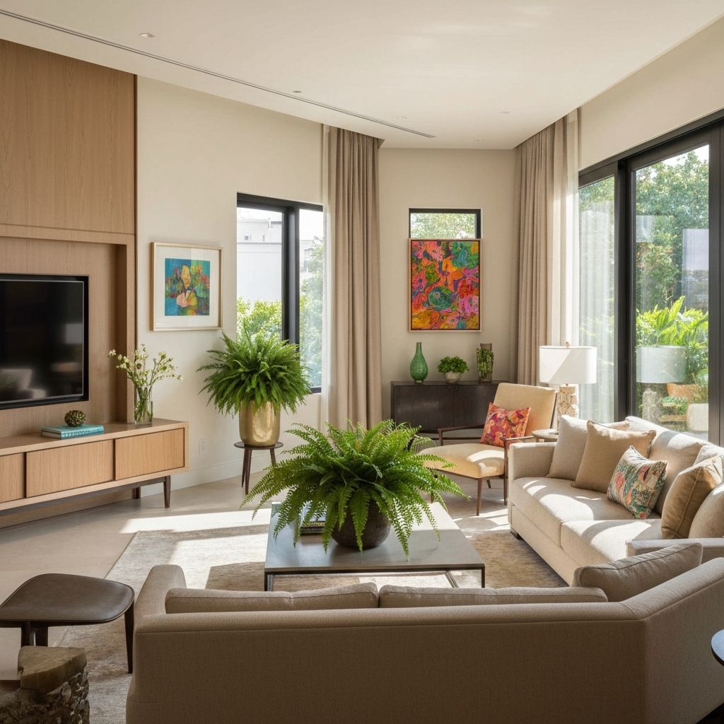 Sophisticated bedroom interior