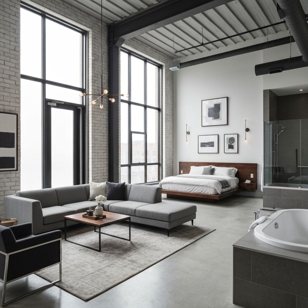 Sophisticated bedroom interior